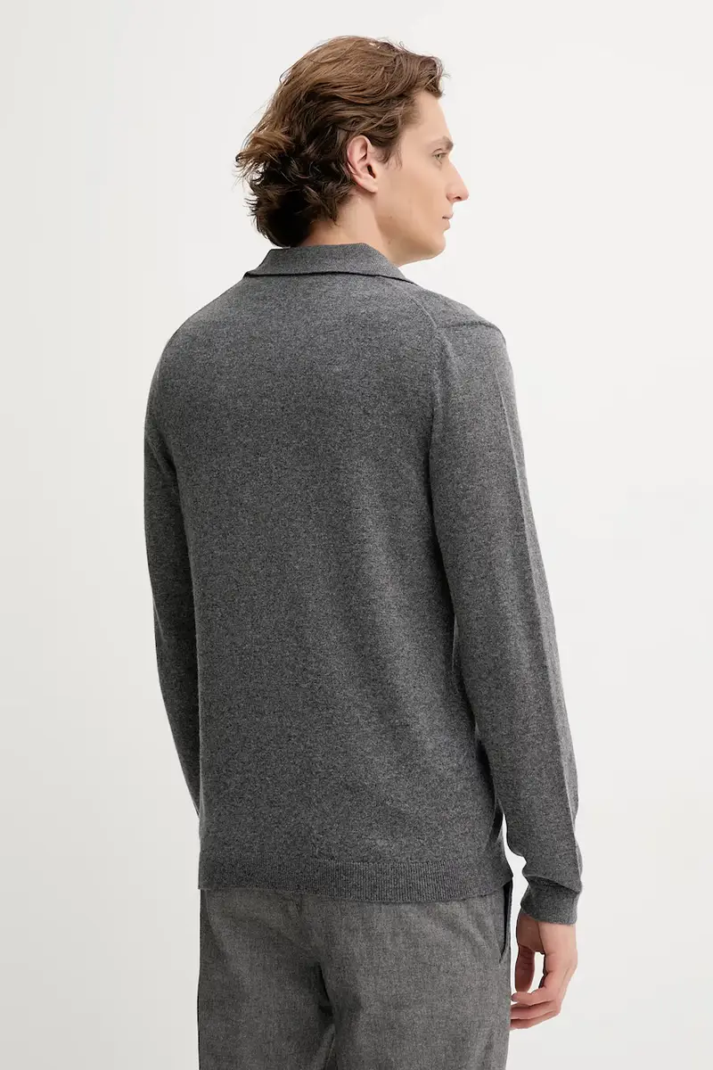 maglione con lana colore grigio 529514460150 miniatura 3