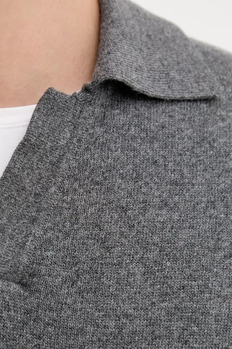 maglione con lana colore grigio 529514460150 miniatura 5