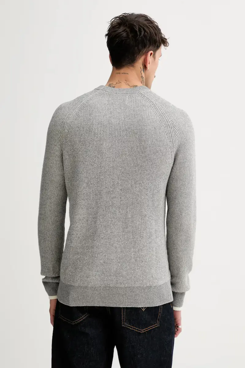 maglione con lana colore grigio 531516060208 miniatura 3