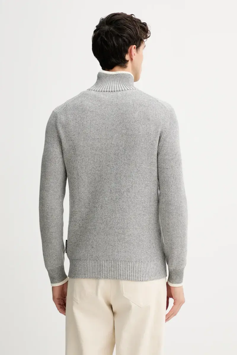 maglione con lana colore grigio 531516060370 miniatura 3