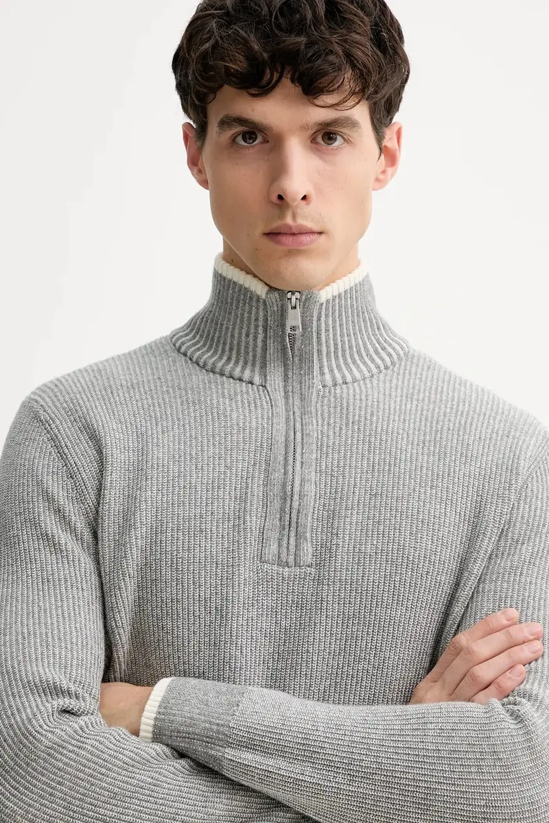 maglione con lana colore grigio 531516060370 miniatura 4