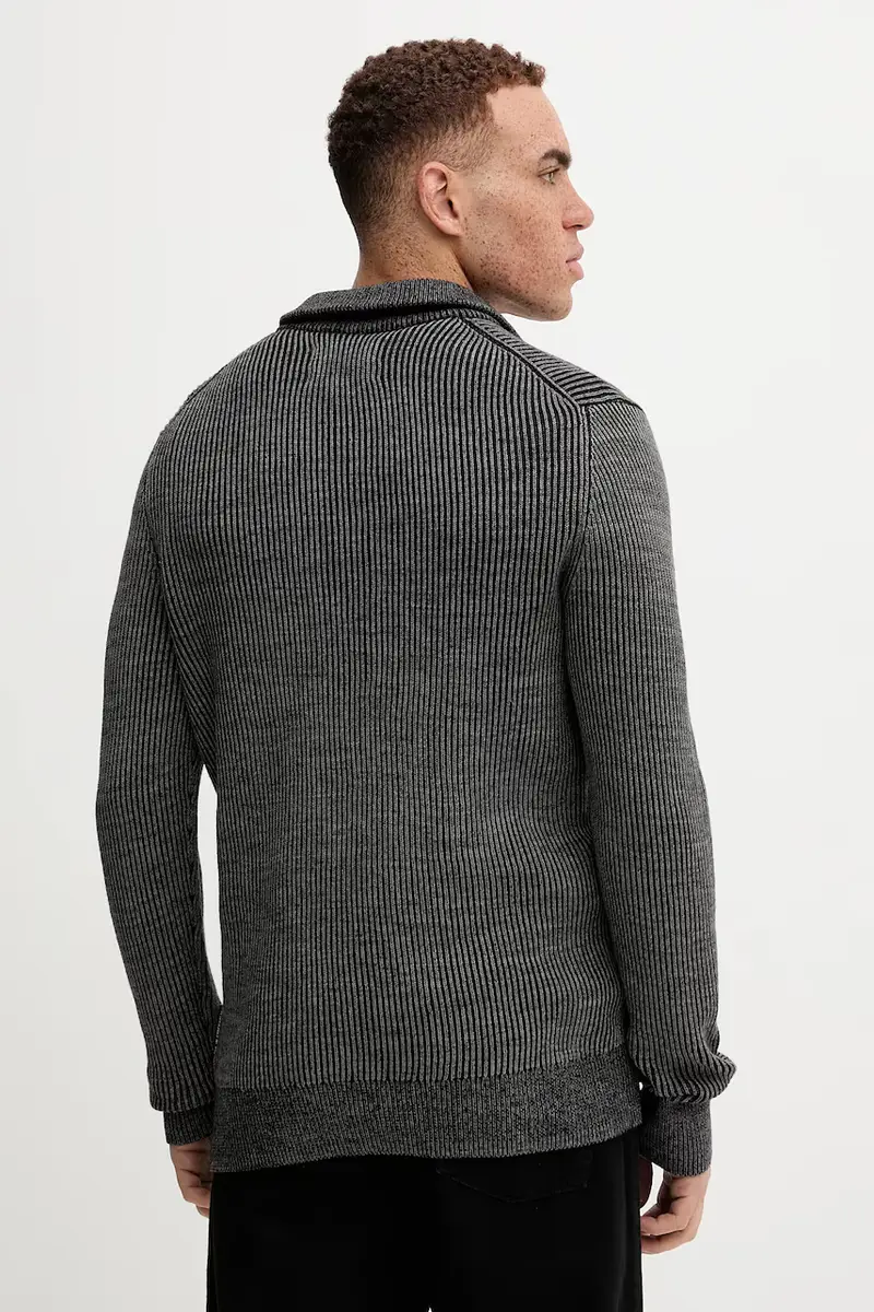 maglione con lana colore grigio M29507960118 miniatura 3