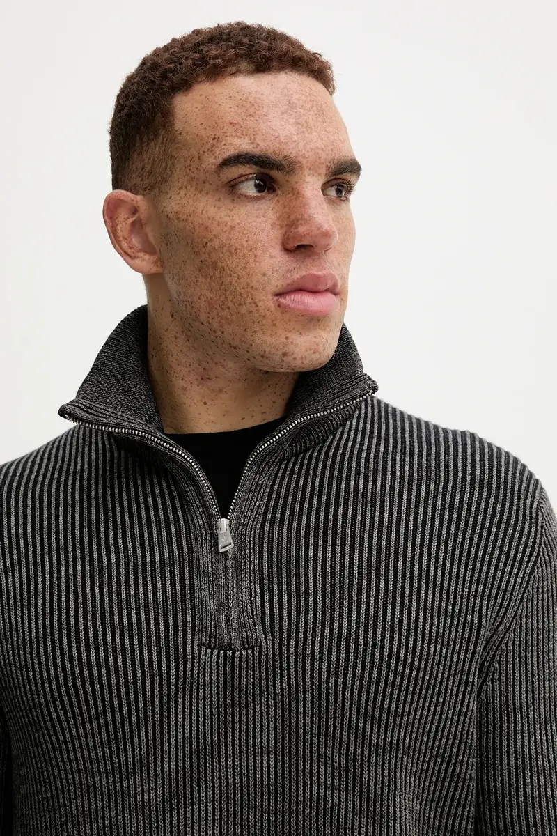 maglione con lana colore grigio M29507960118 miniatura 4