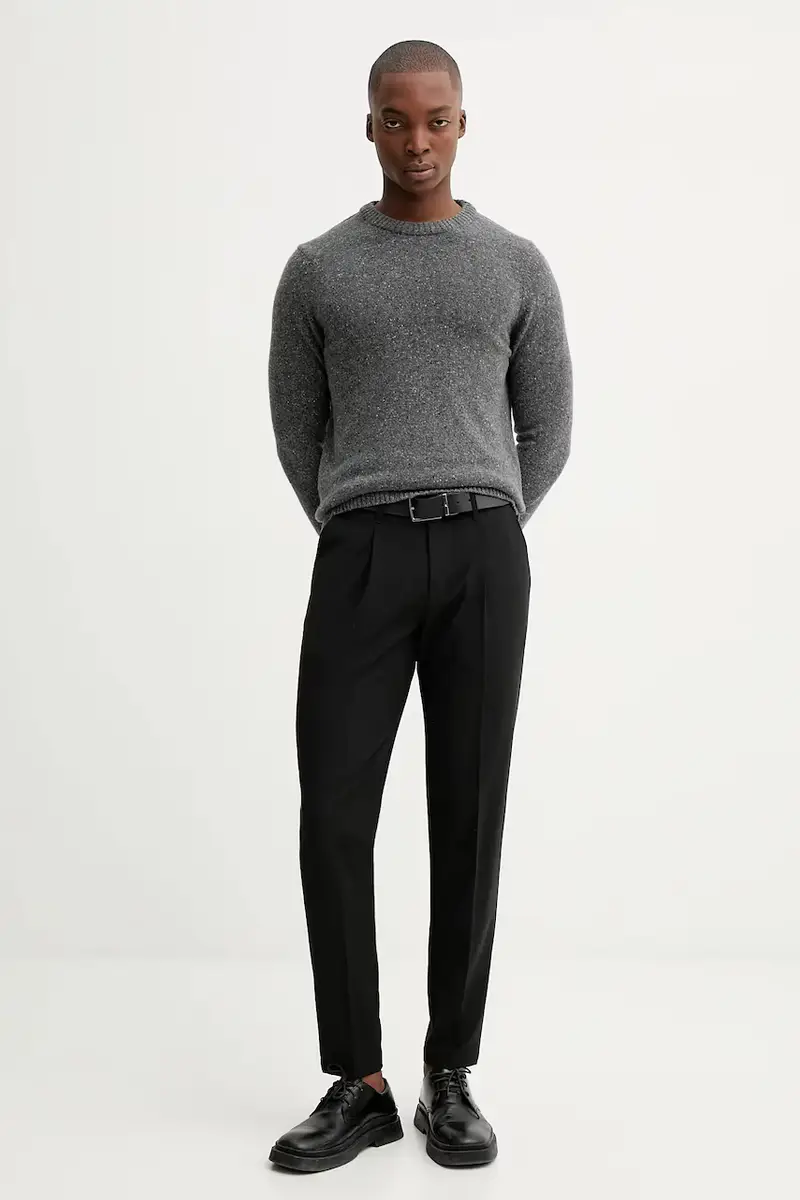 maglione con lana colore grigio M30506660174 miniatura 2