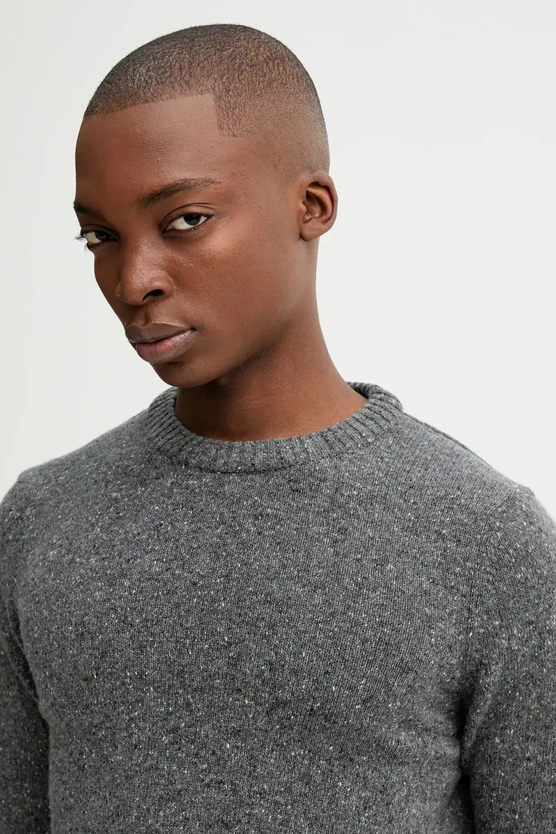 maglione con lana colore grigio M30506660174 miniatura 4