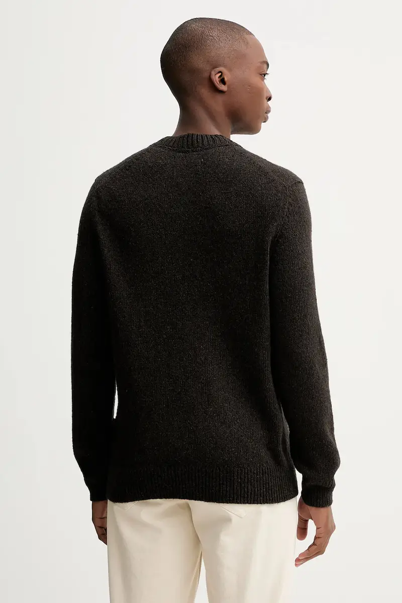 maglione con lana colore marrone 530512260178 miniatura 3