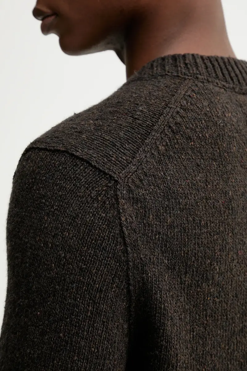 maglione con lana colore marrone 530512260178 miniatura 5