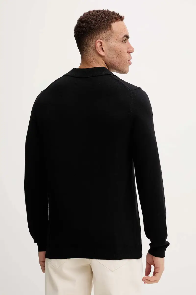 maglione con lana colore nero 529514460150 miniatura 3