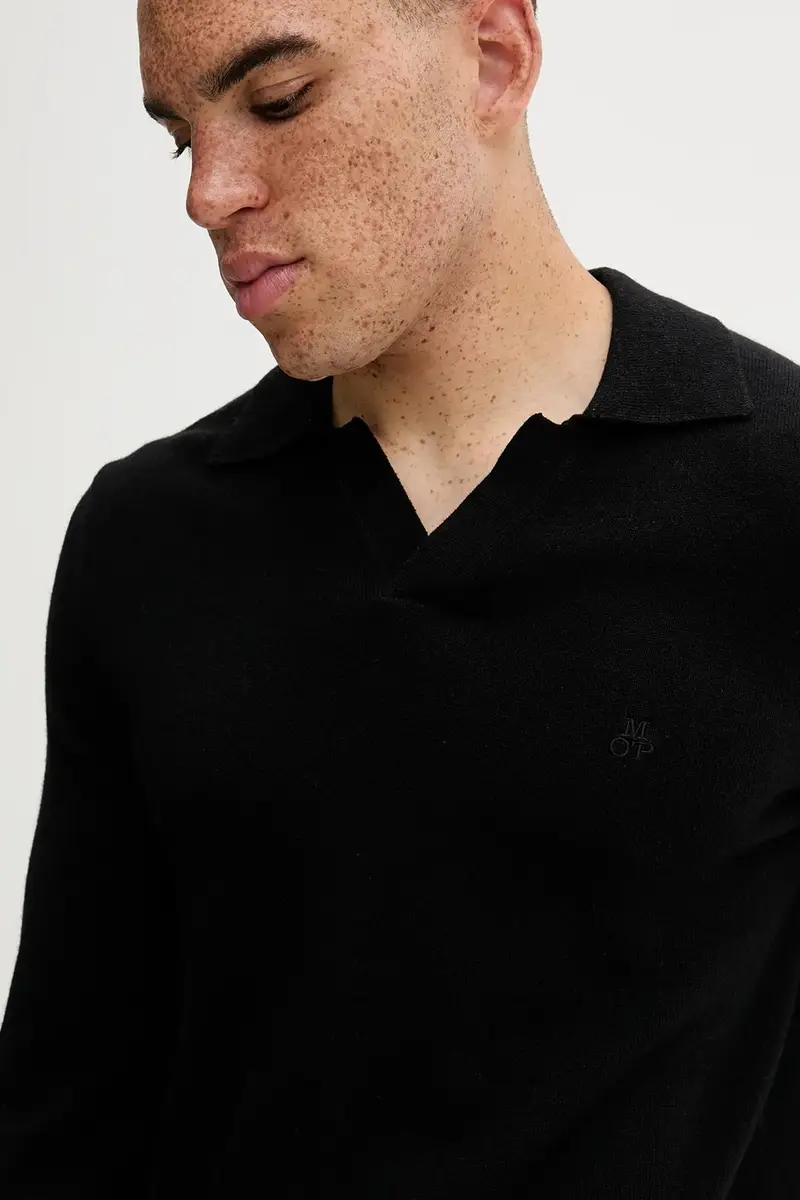 maglione con lana colore nero 529514460150 miniatura 4