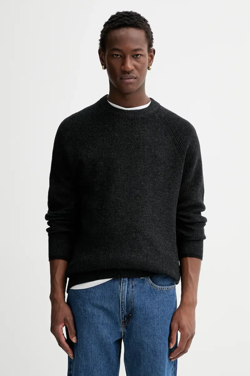 maglione con lana colore nero 531516060208