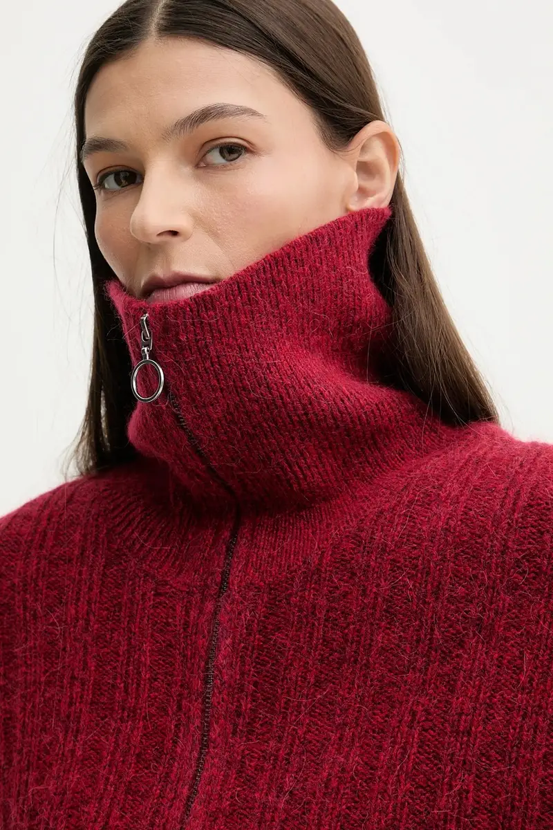 maglione con lana colore rosso 5000007474 miniatura 5