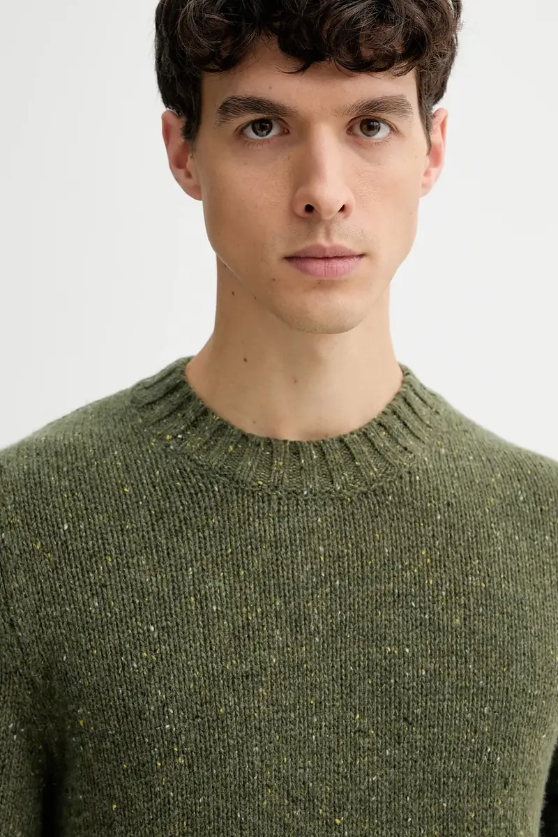 maglione con lana colore verde 5000007626 miniatura 4