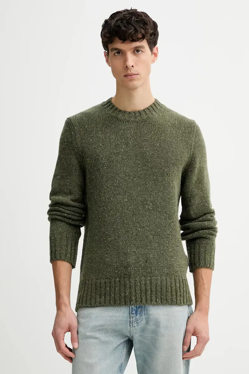 maglione con lana colore verde 5000007626