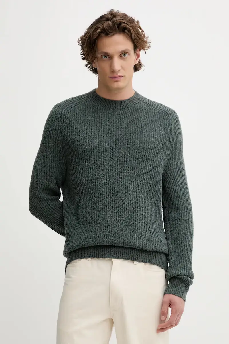 maglione con lana colore verde 529506860144