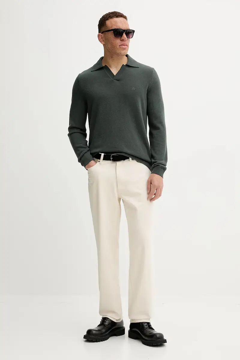 maglione con lana colore verde 529514460150 miniatura 2