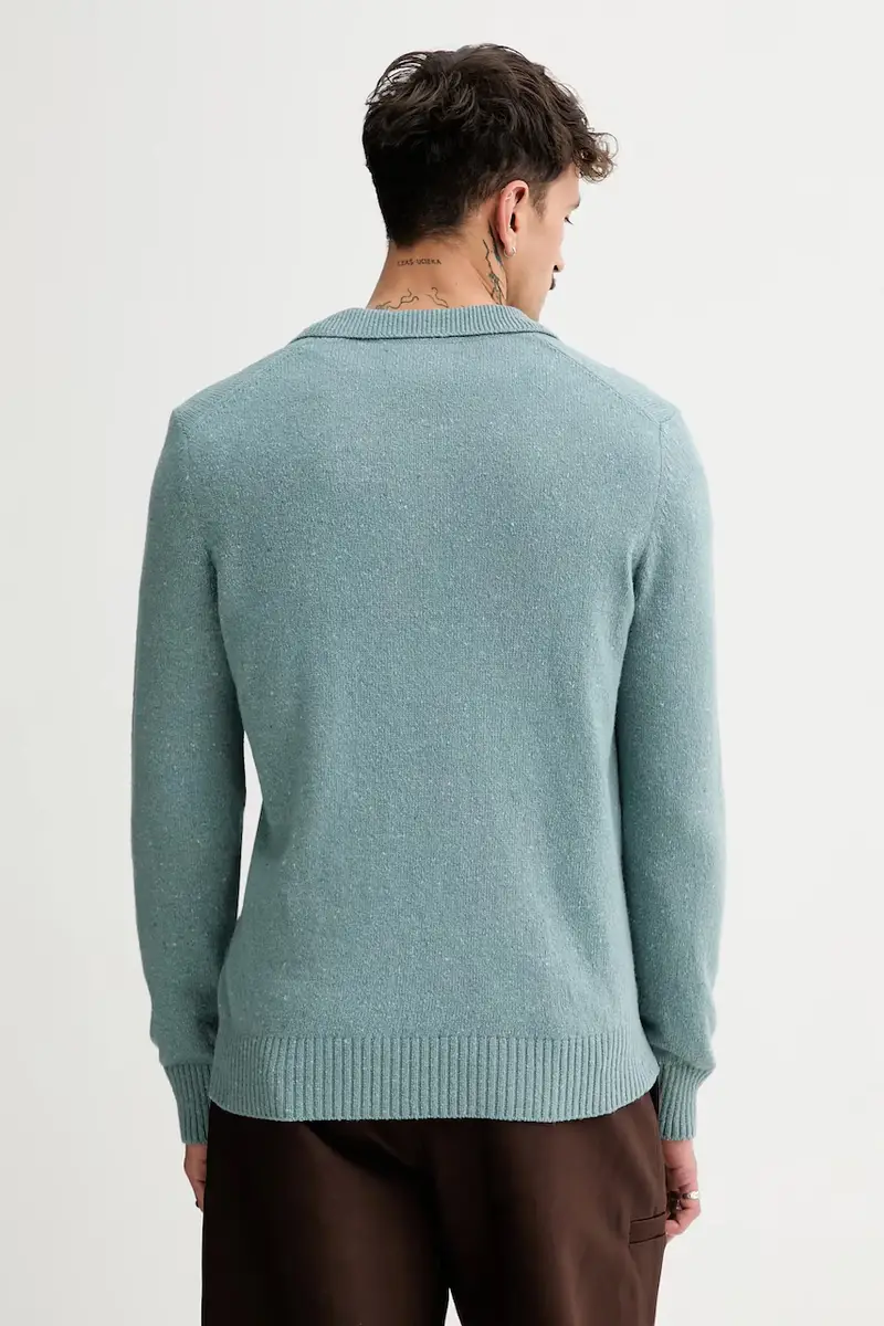 maglione con lana Turchese miniatura 3