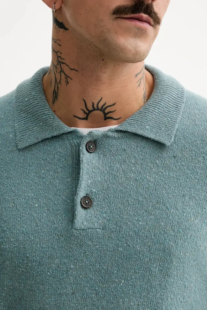 maglione con lana Turchese miniatura 5