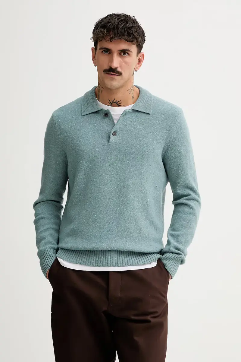 maglione con lana Turchese