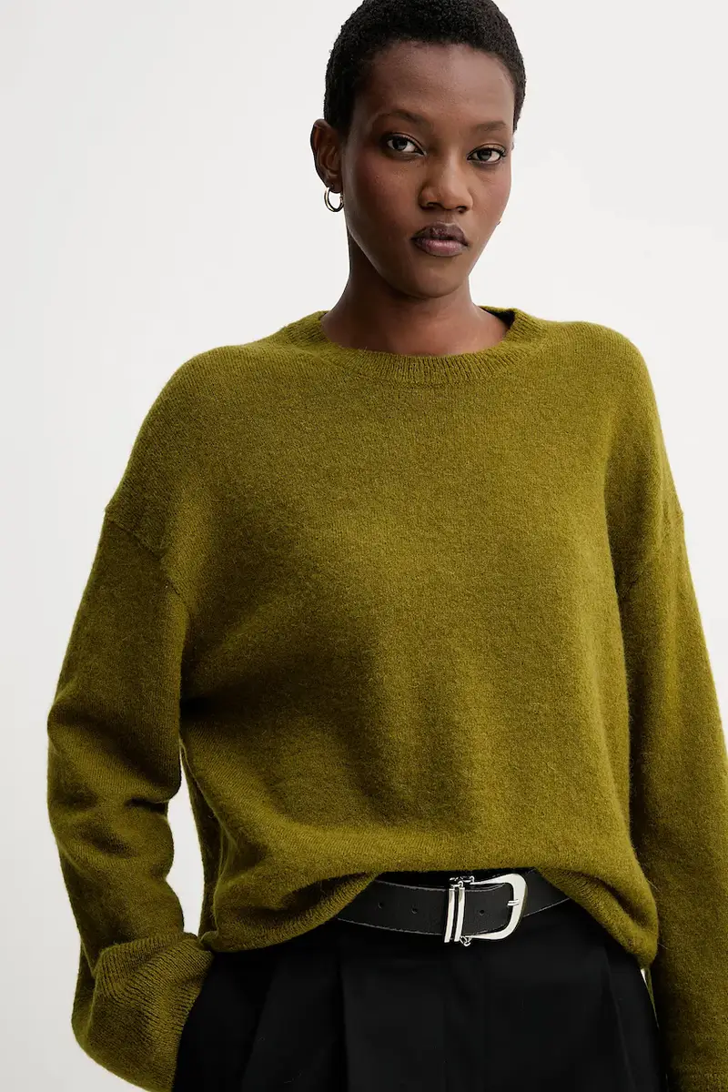 maglione con lana Verde miniatura 4