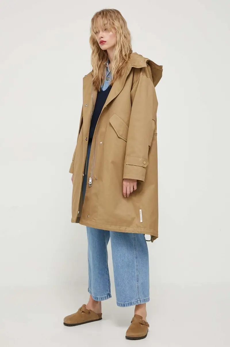 maglione in cotone Blu navy miniatura 3