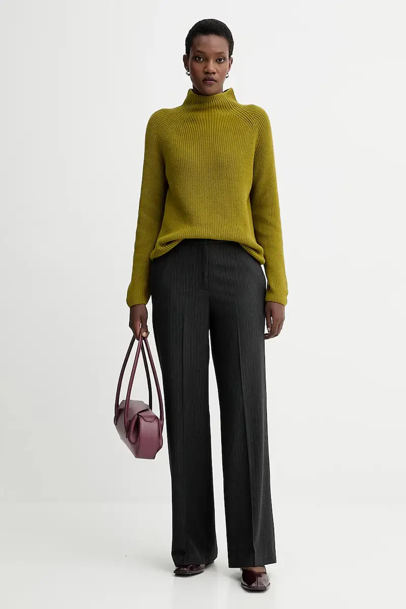 maglione in cotone colore verde M09605960009 miniatura 2