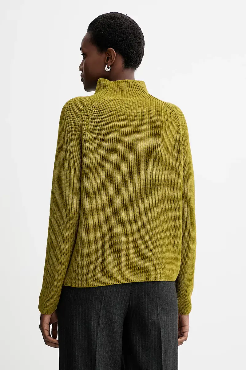 maglione in cotone colore verde M09605960009 miniatura 3