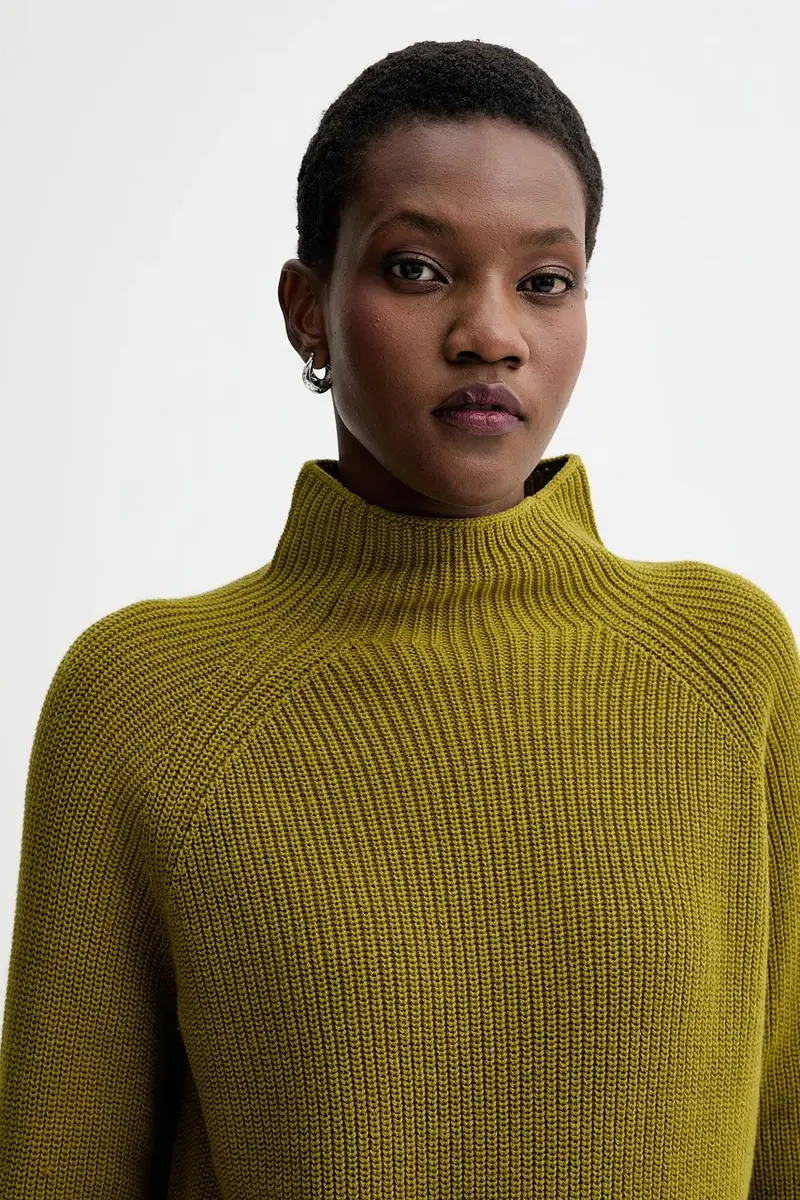 maglione in cotone colore verde M09605960009 miniatura 4