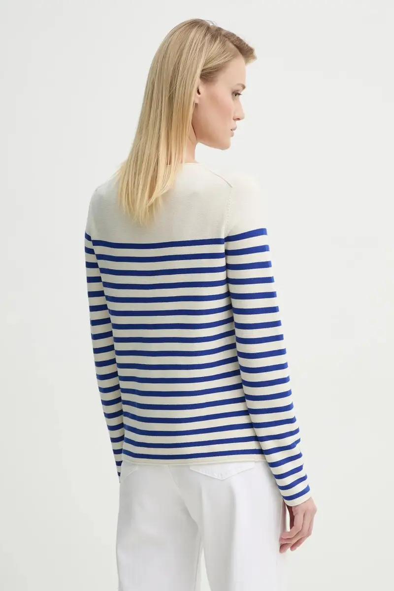 maglione in cotone donna colore beige 502600660123 miniatura 3