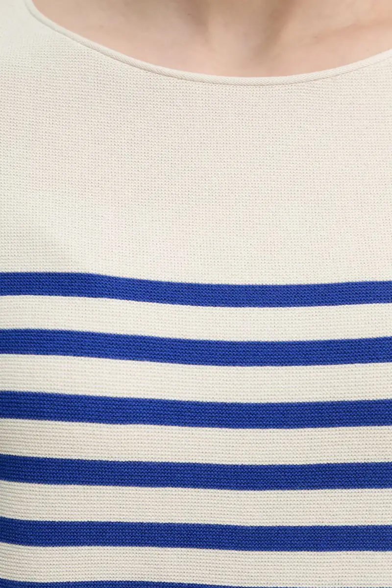 maglione in cotone donna colore beige 502600660123 miniatura 5