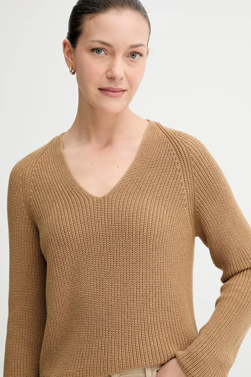 maglione in cotone donna colore beige 508605960097 miniatura 4