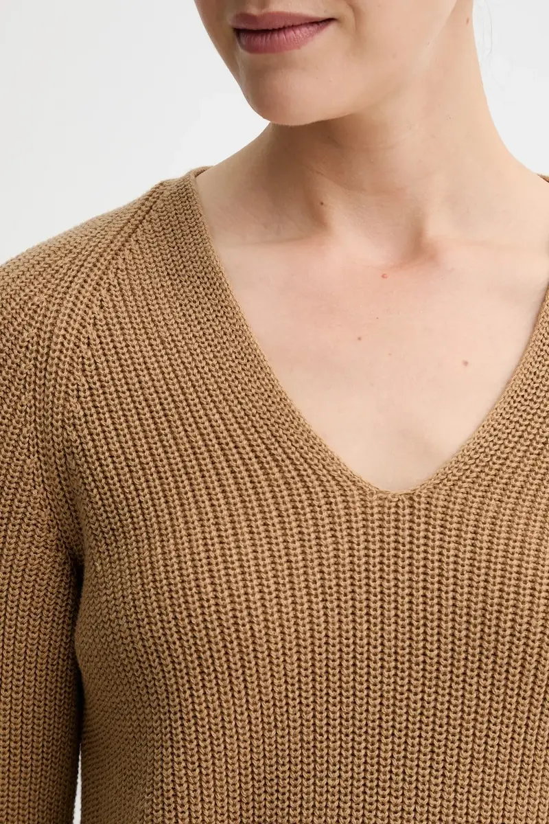 maglione in cotone donna colore beige 508605960097 miniatura 5