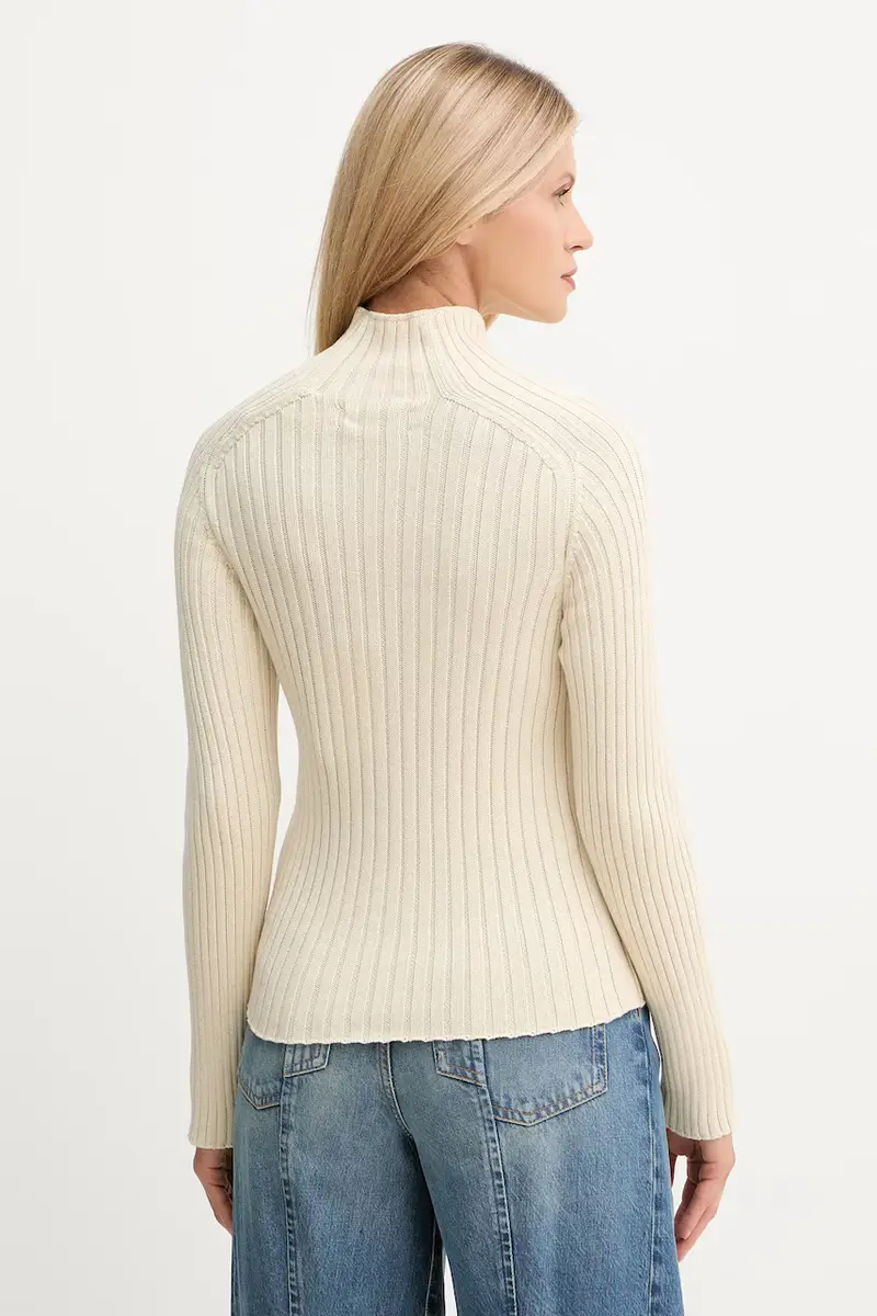 maglione in cotone donna colore beige 509605960173 miniatura 3