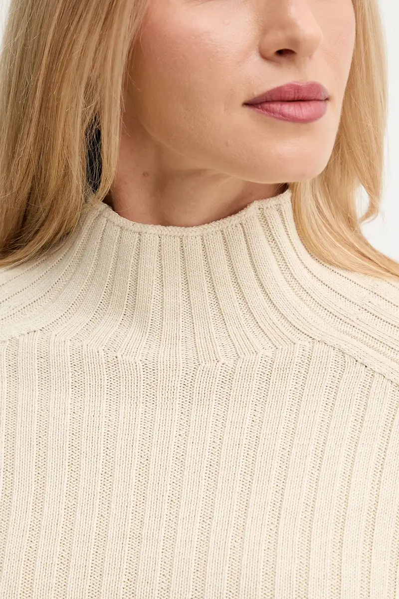 maglione in cotone donna colore beige 509605960173 miniatura 5