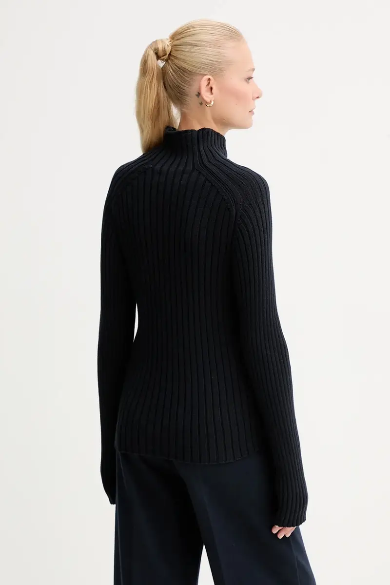 maglione in cotone donna colore blu navy 509605960173 miniatura 3