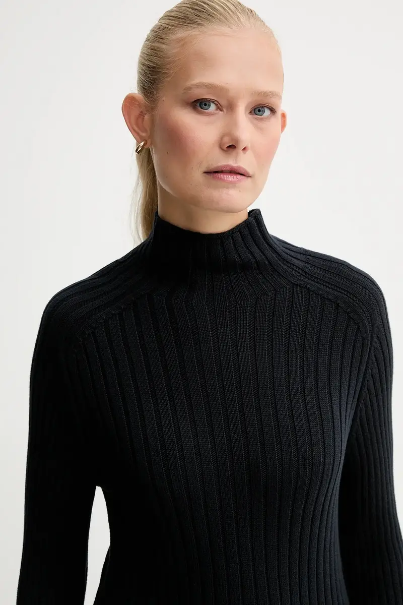 maglione in cotone donna colore blu navy 509605960173 miniatura 5