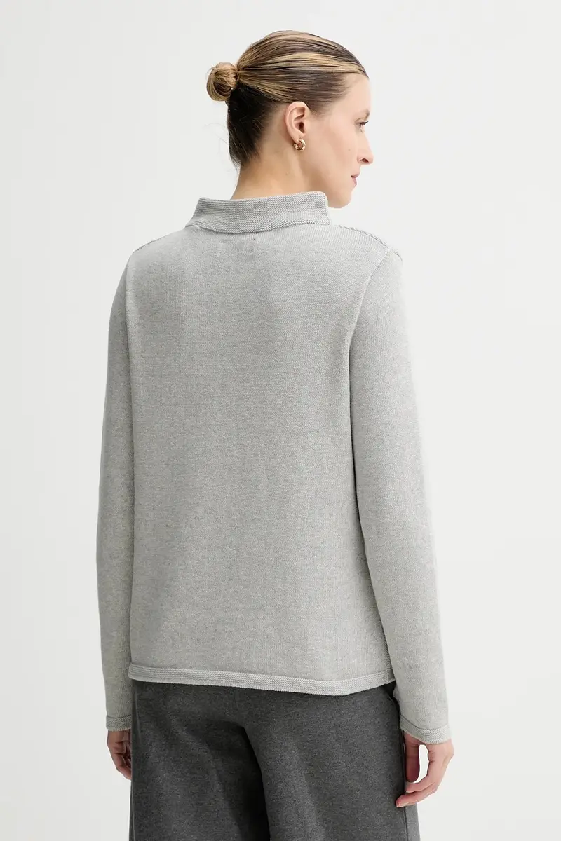 maglione in cotone donna colore grigio 511605960419 miniatura 3