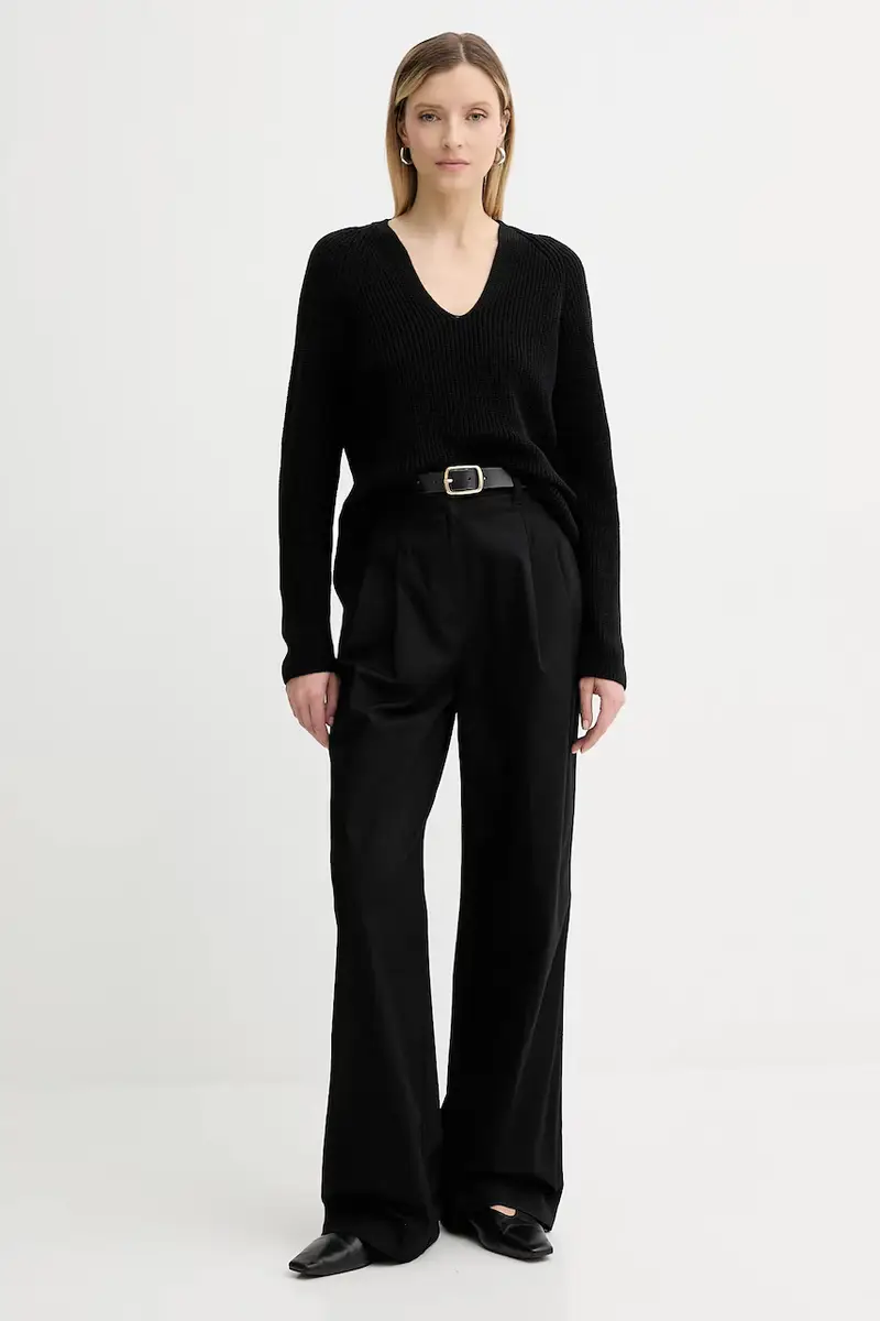 maglione in cotone donna colore nero 506605960097 miniatura 2