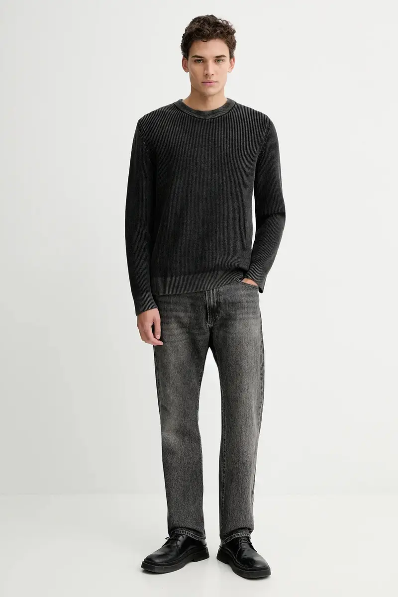 maglione in cotone Grigio miniatura 2