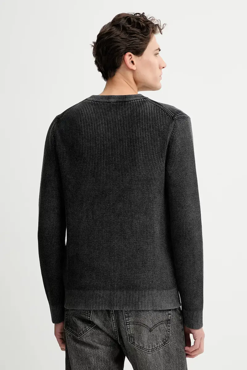 maglione in cotone Grigio miniatura 3