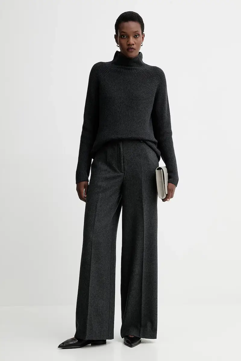 maglione in cotone Grigio miniatura 2