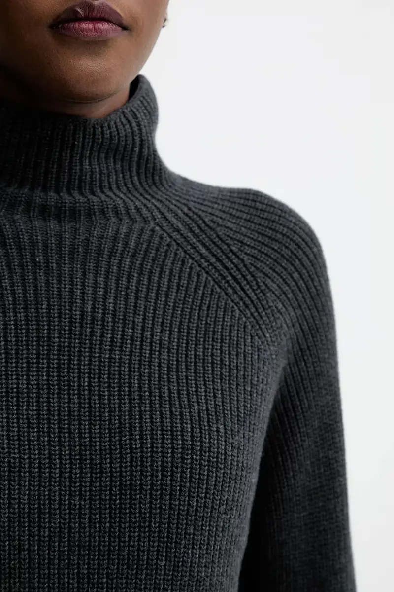 maglione in cotone Grigio miniatura 5