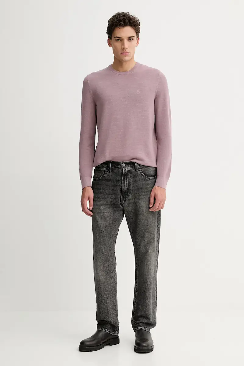 maglione in cotone Violetto miniatura 2