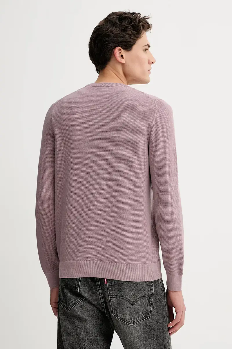 maglione in cotone Violetto miniatura 3