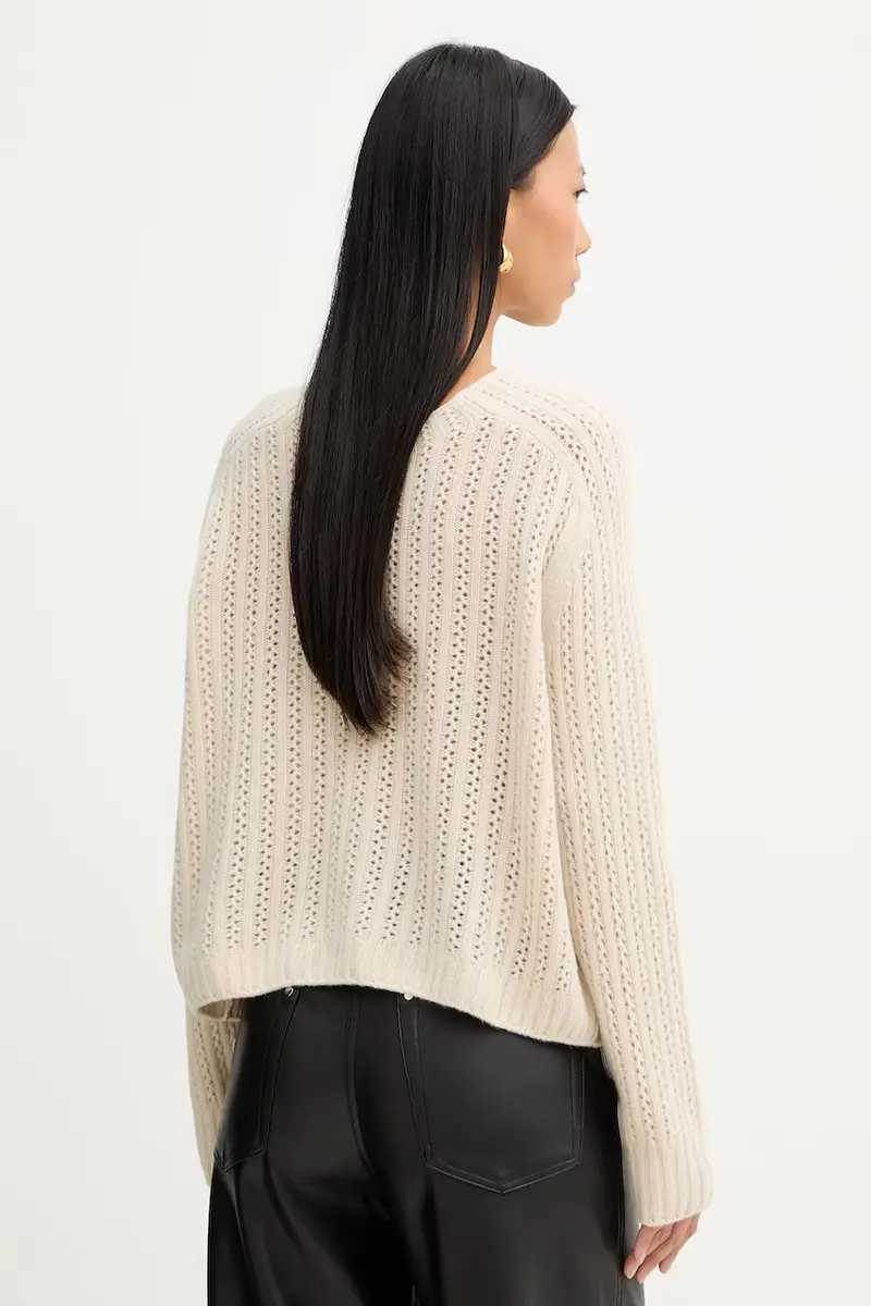 maglione in lana donna colore beige 508605460209 miniatura 3