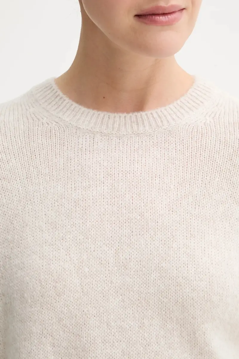 maglione in lana donna colore beige 508612160463 miniatura 5