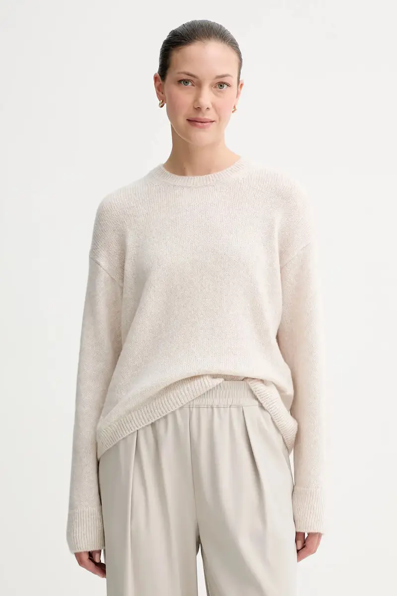 maglione in lana donna colore beige 508612160463