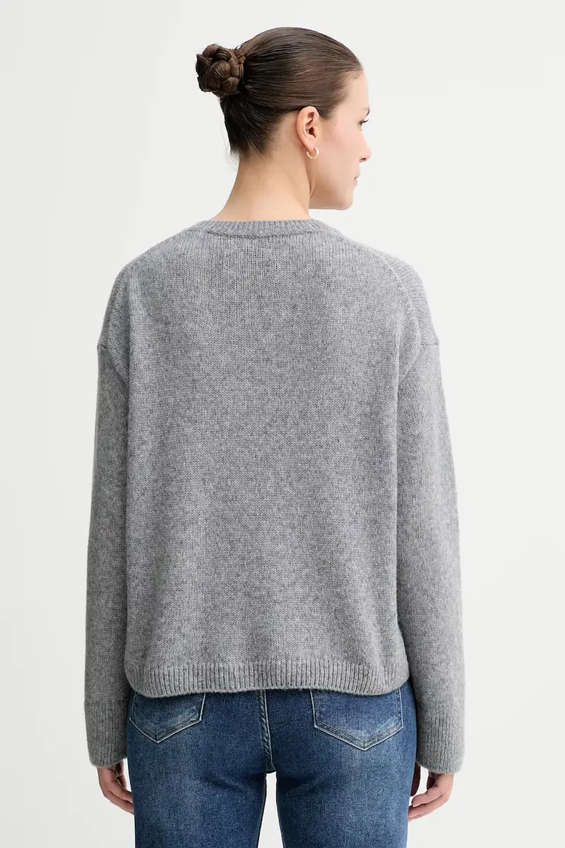 maglione in lana donna colore grigio 508612160463 miniatura 3