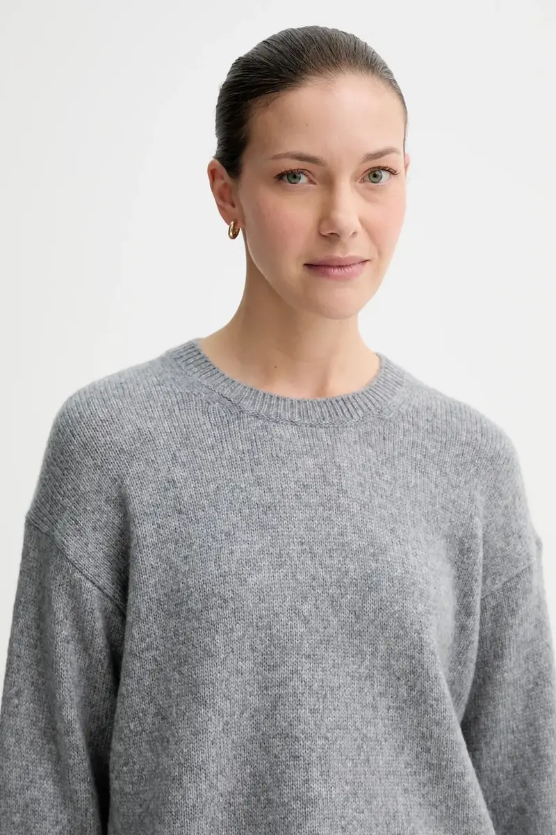 maglione in lana donna colore grigio 508612160463 miniatura 4