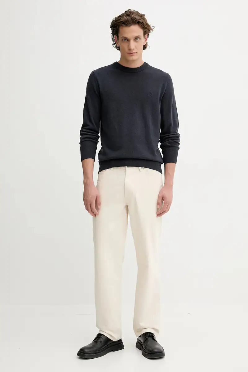 maglione in misto lana uomo colore blu navy M29514460504 miniatura 2