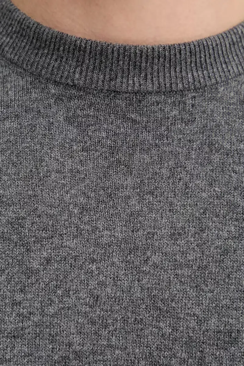maglione in misto lana uomo colore grigio M29514460504 miniatura 5